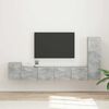 vidaXL TV Cabinet Set Wall-mounted 3 pcs Concrete Grey Engineered Wood