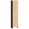 vidaXL Bookcase Black 40x24x176 cm Engineered Wood