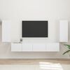 vidaXL TV Cabinet Set 4 pcs White Engineered Wood