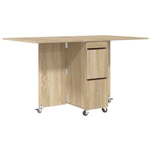 vidaXL Dinning Table 140 x 80 x 77 cm Engineered Wood Sonoma Oak