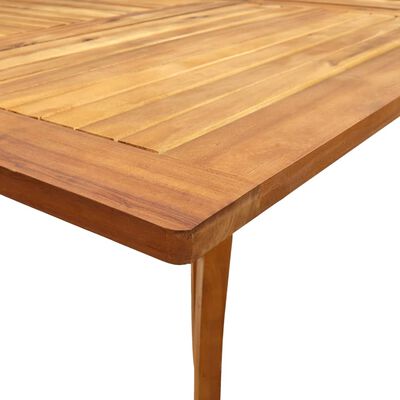 vidaXL Garden Table 150x90x75 cm Solid Acacia Wood