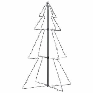 vidaXL Christmas Cone Tree 160 LEDs Indoor and Outdoor 78x120 cm