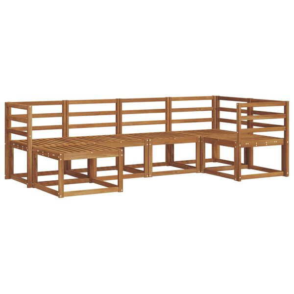 vidaXL Outdoor Sofa Set 6 pcs Natural