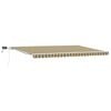 vidaXL Retractable Awning Green and yellow 500 x 300 cm
