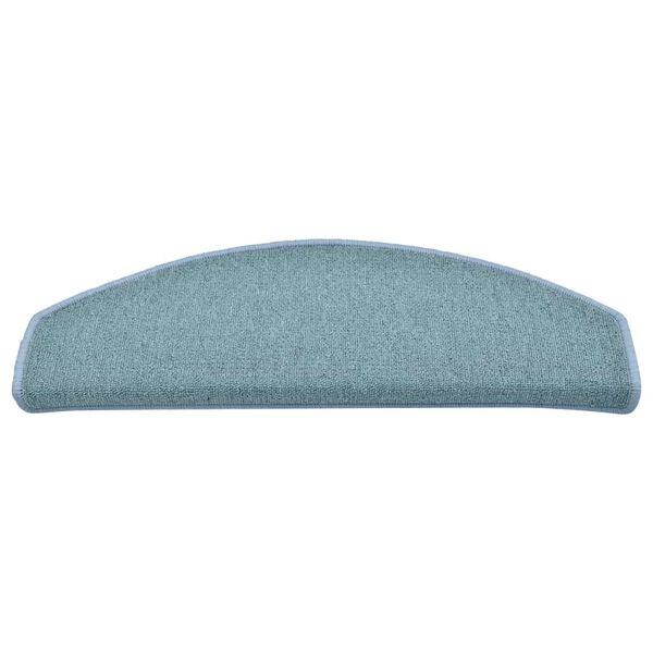 vidaXL Stair Mats 30 pcs 65x24x4 cm Sea Blue Half Round Large