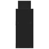 vidaXL Wall Cabinet 100x18x40 cm Black Engineered Wood