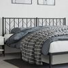 vidaXL Metal Headboard Black 193 cm