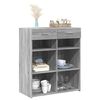 vidaXL Sideboard Grey Sonoma 80x42.5x93 cm Engineered Wood