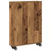 vidaXL Narrow Storage Trolley Old Wood 48x13x68 cm Engineered Wood