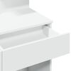 vidaXL Dressing Table with LED White 100x40x130 cm
