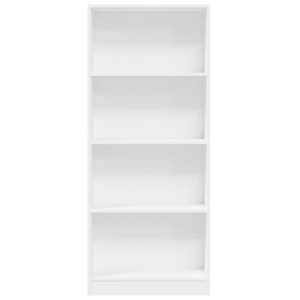 vidaXL Bookcase White 60x24x143 cm Engineered Wood
