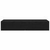 vidaXL Wall Shelf with Drawers Black 100x36x19 cm Engineered Wood