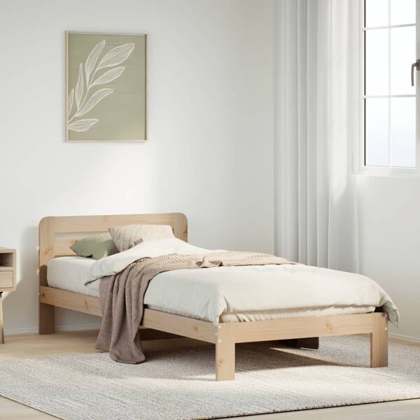 vidaXL Bed Frame without Mattress 90x200 cm Solid Wood Pine