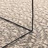 vidaXL Rug ZIZUR Cream 100x200 cm Jute Look Indoor and Outdoor