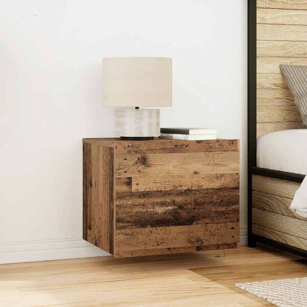 vidaXL Bedside Cabinet 2 pcs Old Wood 50 x 39 x 41 cm Engineered Wood