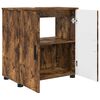 vidaXL Bathroom Furniture Set 3 pcs Smoked Oak Engineered wood & Metal