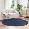 vidaXL Shaggy Rug High Pile NAVARRA Navy 160x160 cm Polyester