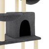 vidaXL Cat Tree with Sisal Scratching Posts Dark Grey 180 cm