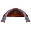 vidaXL Tunnel Tent with Roof Grey and Orange 700 x 590 x 215 cm