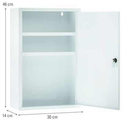 FIRST AID ONLY Emergency Cabinet 30x14x46 cm White