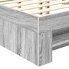 vidaXL Bed Frame Grey Sonoma 180 x 200 cm Engineered Wood
