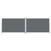 vidaXL Retractable Side Awning Anthracite 200x600 cm