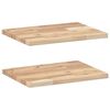 vidaXL Floating Shelves 2 pcs 60x30x2 cm Untreated Solid Wood Acacia