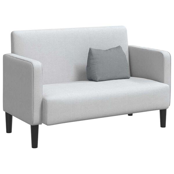 vidaXL Back Pillow Light Grey 45 x 20 x 35 cm Fabric