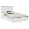 vidaXL Storage Bed with Headboard White 120 x 200 cm Engineered Wood