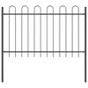 vidaXL Garden Fence 9 pcs Grey 15.3 x 0.8 m Powder-coated Steel
