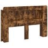 vidaXL Headboard Cabinet with Storage Smoked Oak Engineered Wood