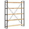 vidaXL 5-Tier Bookcase 140x30x180 cm Solid Mango Wood