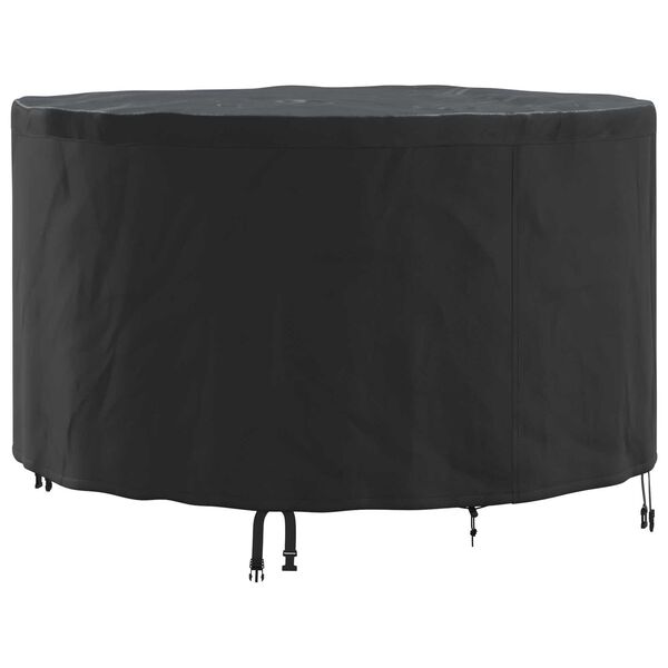 vidaXL Outdoor Furniture Cover Black 128 x 128 x 71 cm 600D fabric