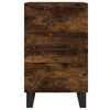 vidaXL Bedside Cabinet Smoked Oak 40x40x66 cm Engineered Wood
