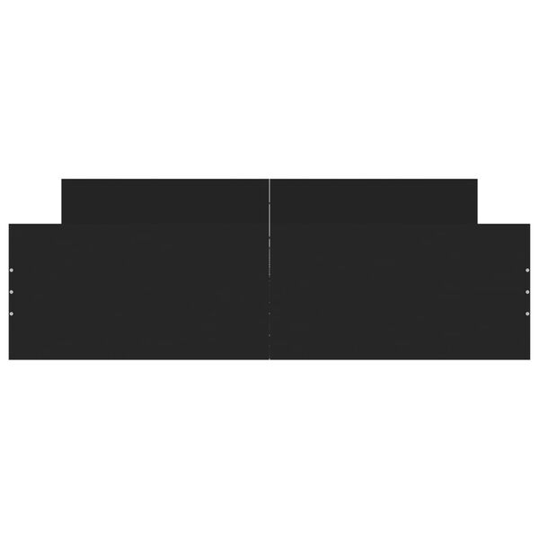 vidaXL Bed Frame without Mattress Black 160x200 cm