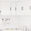 vidaXL Kitchen Wall Corner Cabinet Porto High Gloss White Engineered Wood