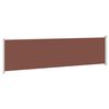 vidaXL Patio Retractable Side Awning 600x160 cm Brown