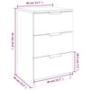 vidaXL Bedside Cabinet Grey Sonoma 40x36x65 cm