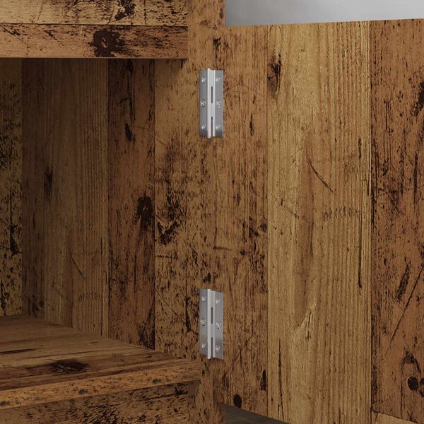 vidaXL Hinge Plain 899 pcs Silver 58 x 35 x 1 mm Steel