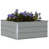 vidaXL Planter Light Grey 100 x 100 x 45 cm Steel