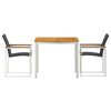 vidaXL Garden Dining Set 3 pcs Brown Solid Acacia Wood