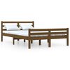 vidaXL Bed Frame without Mattress Honey Brown Solid Wood 150x200 cm King Size