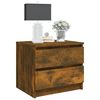 vidaXL Bed Cabinets 2 pcs Smoked Oak 50x39x43.5 cm Engineered Wood