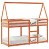 vidaXL Bunk Bed without Mattress Wax Brown 80x200 cm Solid Wood Pine