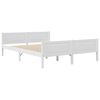 vidaXL Bed Frame without Mattress Solid Pinewood White 160x200 cm