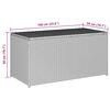 vidaXL Garden Storage Box Poly Rattan 100x50x50 cm Grey
