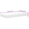 vidaXL Bonnell Spring Mattress Medium 100x200 cm