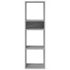 vidaXL Book Cabinet Grey Sonoma 34x31x112 cm Engineered Wood