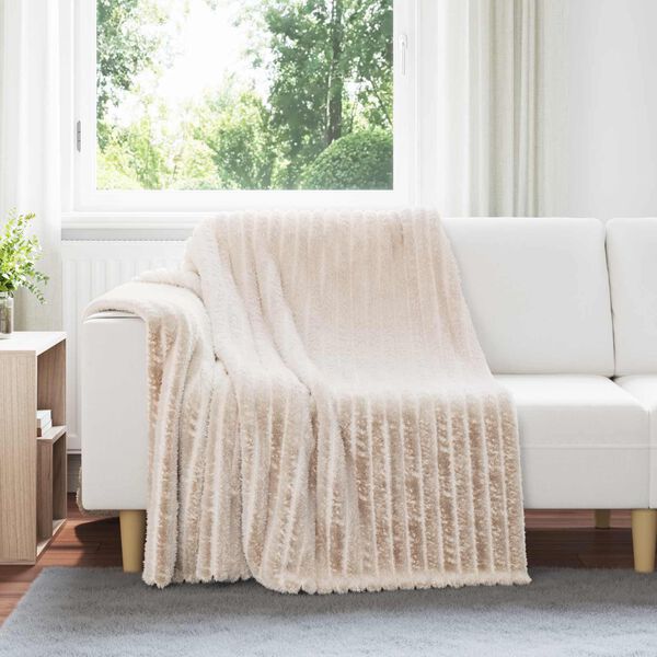 vidaXL Throw Blankets 6 pcs Beige 200 x 150 cm Fleece