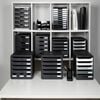 Exacompta Desktop Drawer Set Store-Box with 7 Drawers Glossy Black